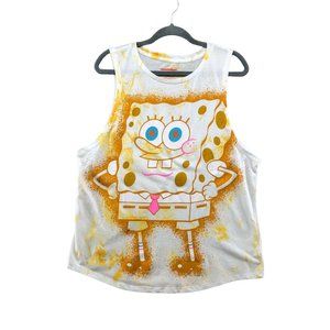 NWT Girls Size XXL (19)  Spongebob Squarepants Graphic Tank Top‎ Shirt Active